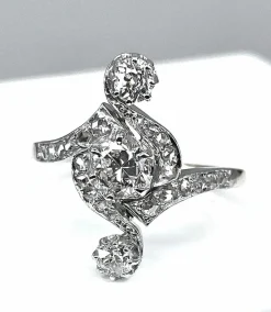 Bague Or Diamants époque 1900