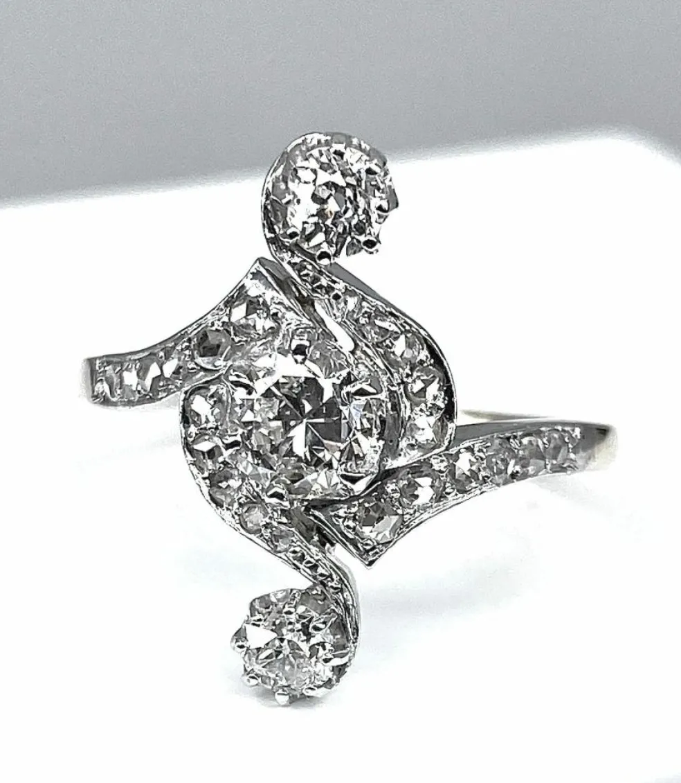 Bague Or Diamants époque 1900