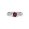 Bague or, diamants, rubis