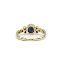 Bague or diamants saphir