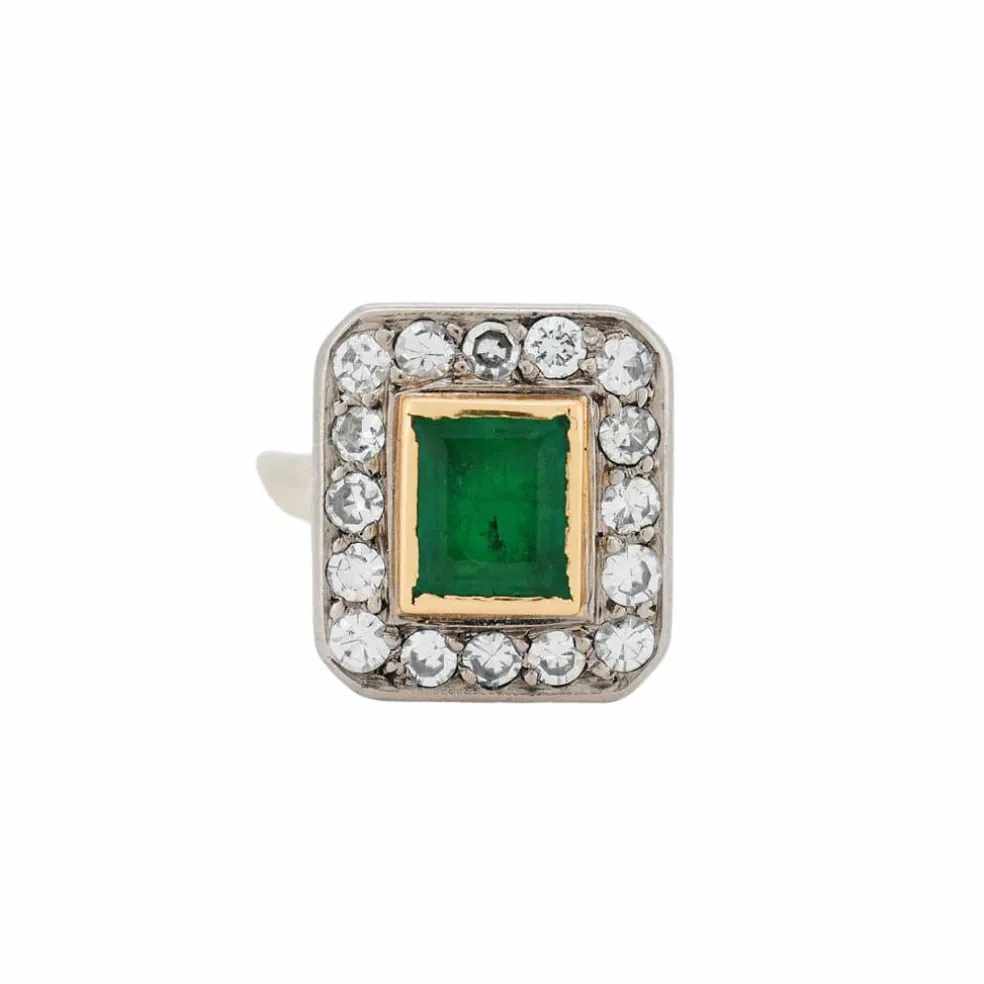 Bague Or Emeraude et Diamants
