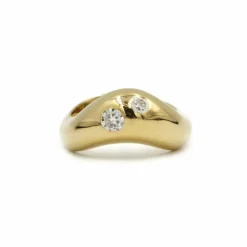 Bague Or Et 2 Diamants
