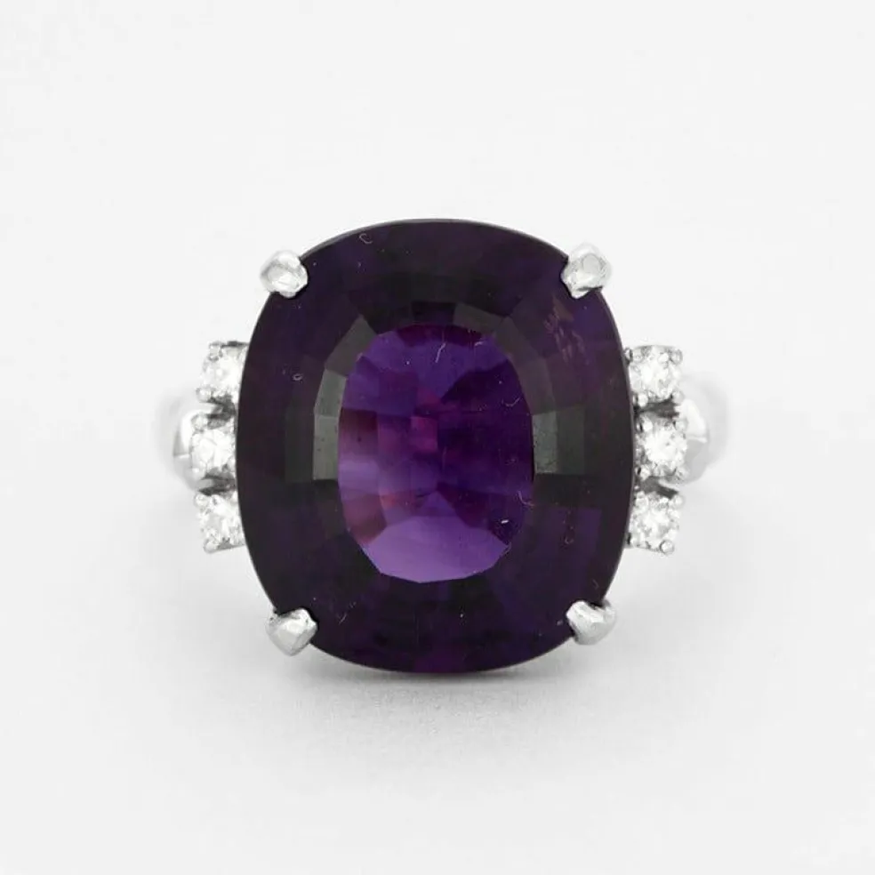 Bague or et améthyste