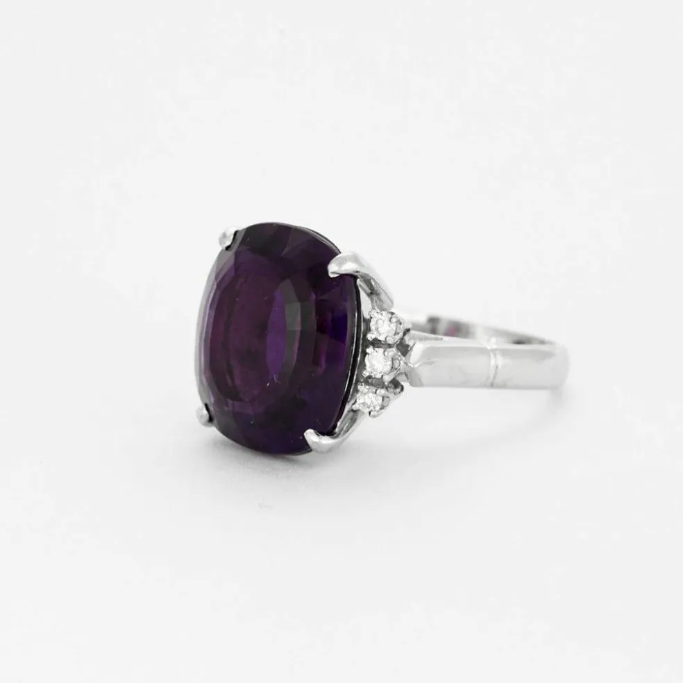Bague or et améthyste