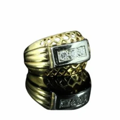 Bague or et diamants