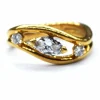 Bague or et diamants