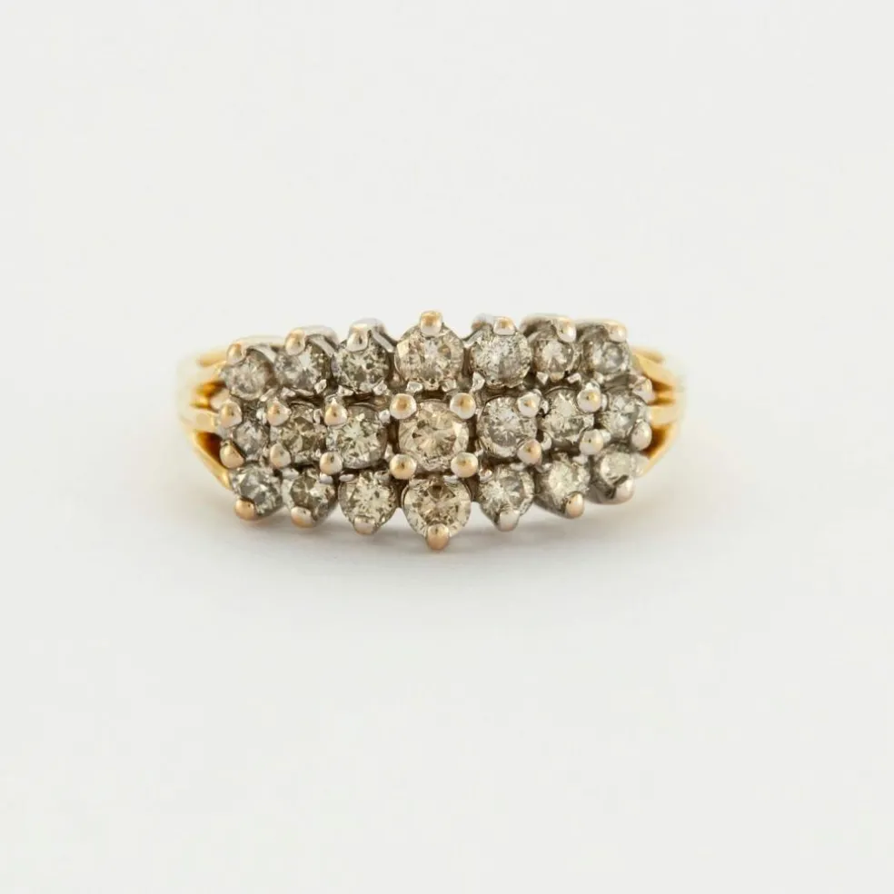 Bague or et diamants