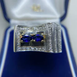 Bague or et diamants