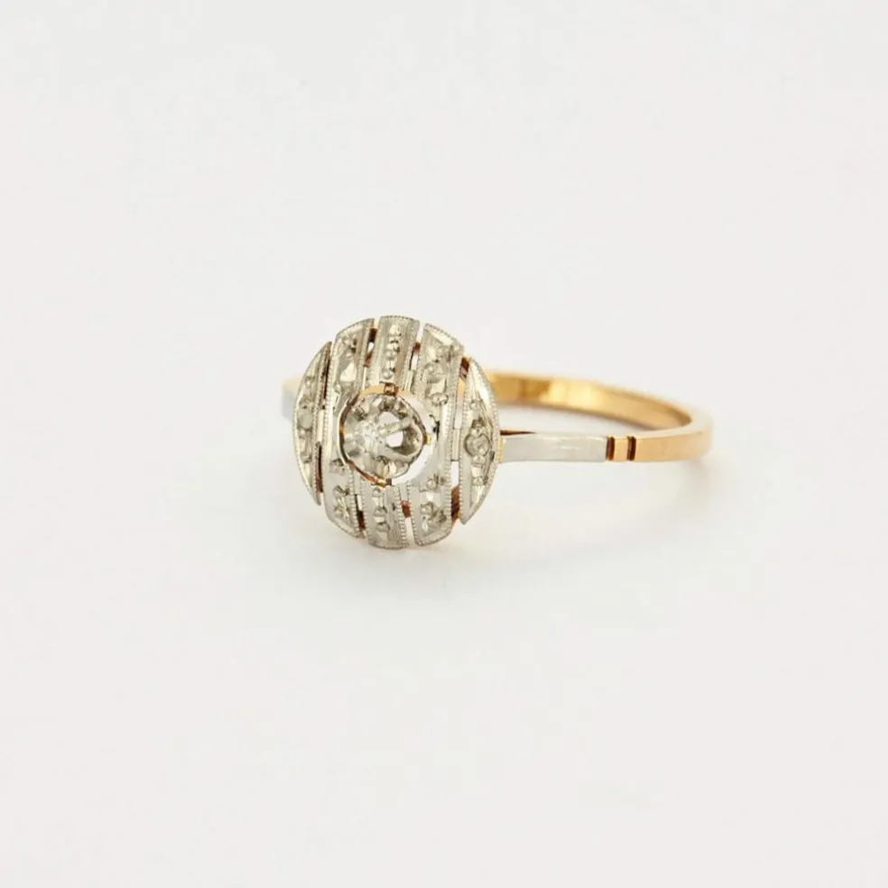Bague or et diamants