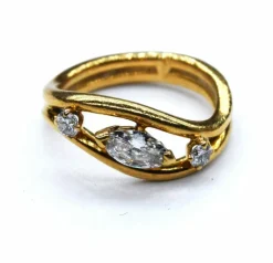 Bague or et diamants