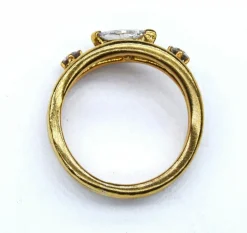 Bague or et diamants