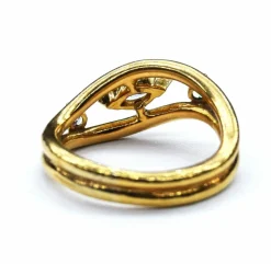 Bague or et diamants