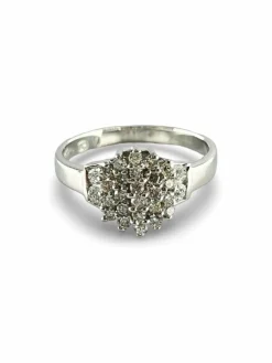 Bague or et diamants 0,54 ct