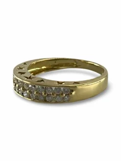 Bague or et diamants 0,60 ct