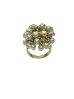 Bague Or Et Perles