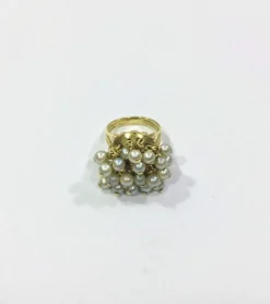 Bague Or Et Perles
