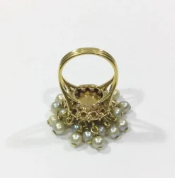 Bague Or Et Perles