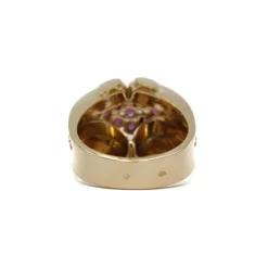 Bague or et rubis