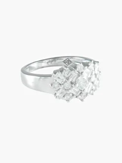 BAGUE OR GRIS - DIAMANTS