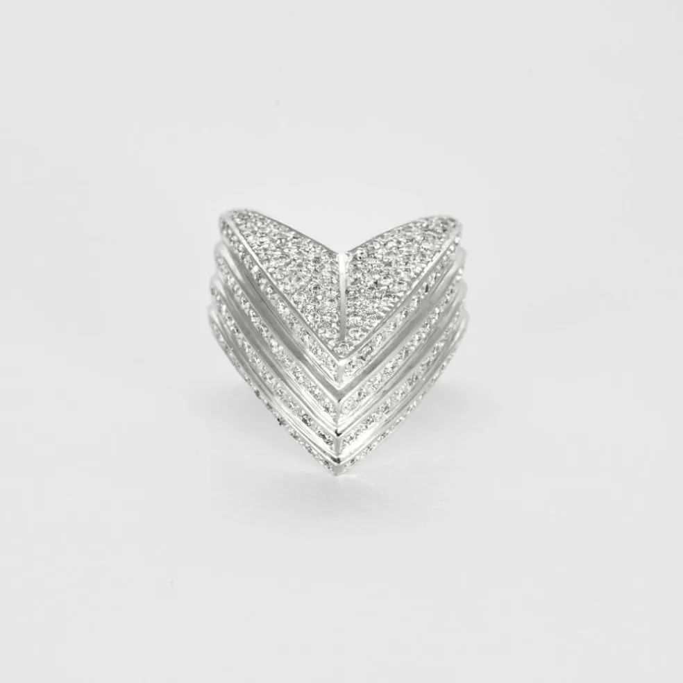 Bague Or gris et Diamants