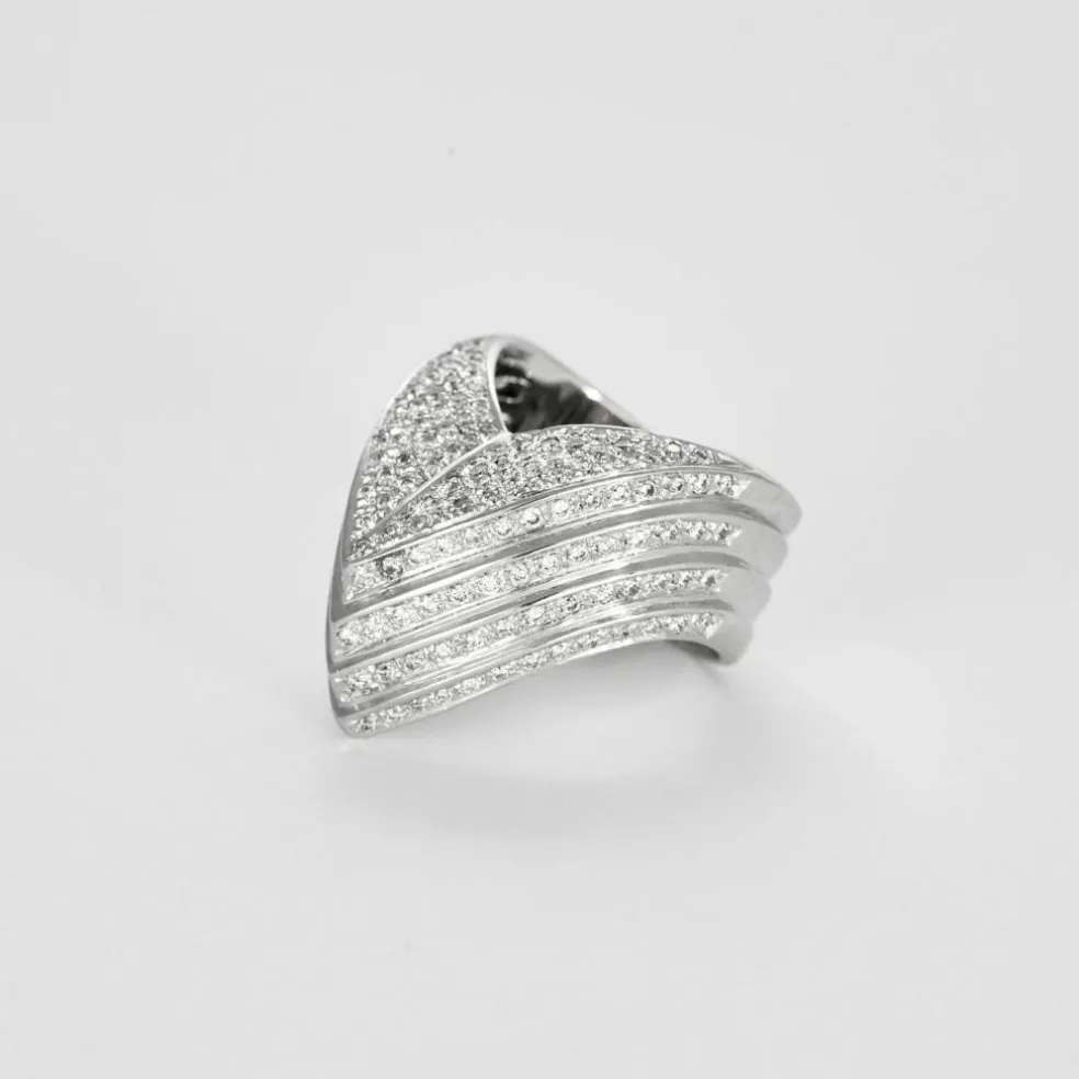 Bague Or gris et Diamants