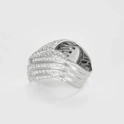Bague Or gris et Diamants