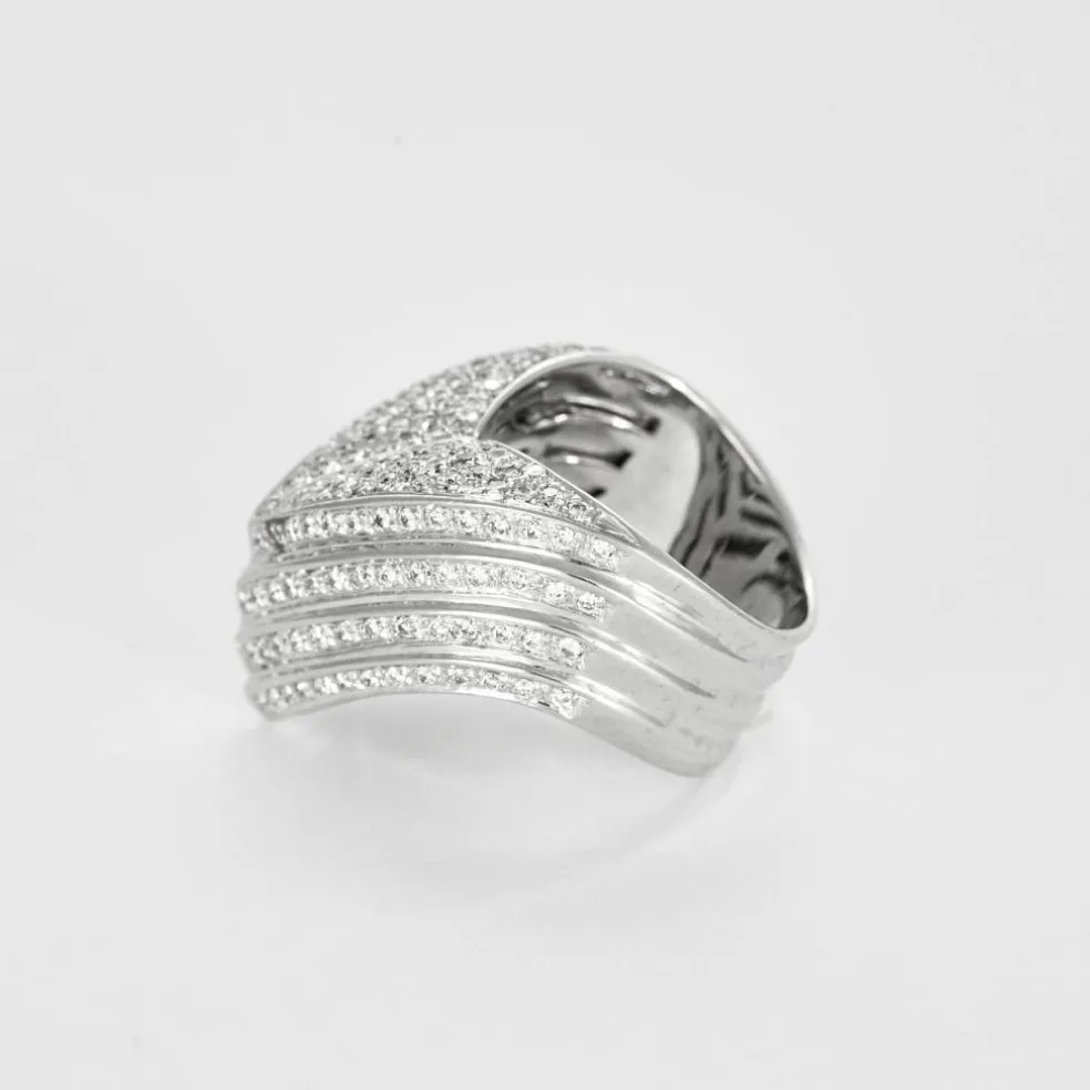 Bague Or gris et Diamants