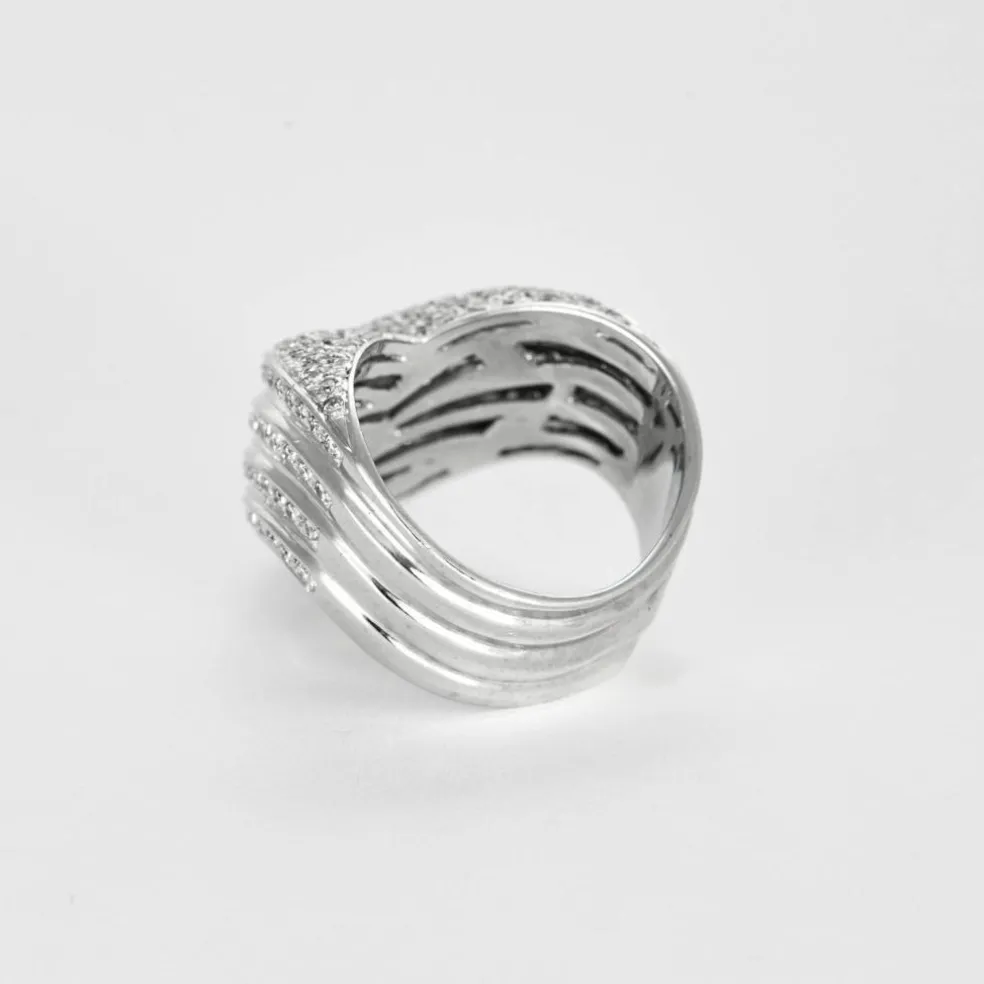 Bague Or gris et Diamants
