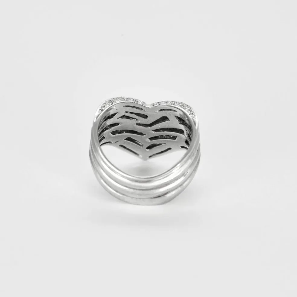 Bague Or gris et Diamants
