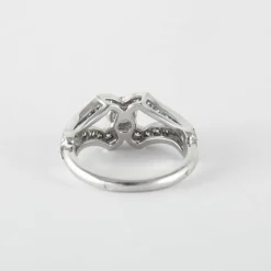 Bague Or Gris Diamants