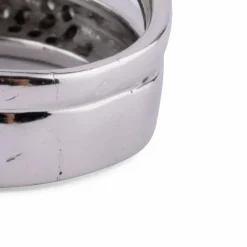 Bague or gris, diamants