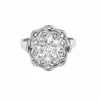 Bague or gris et diamants