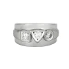 Bague or gris et diamants