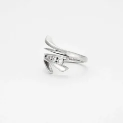 Bague Or Gris et Diamants