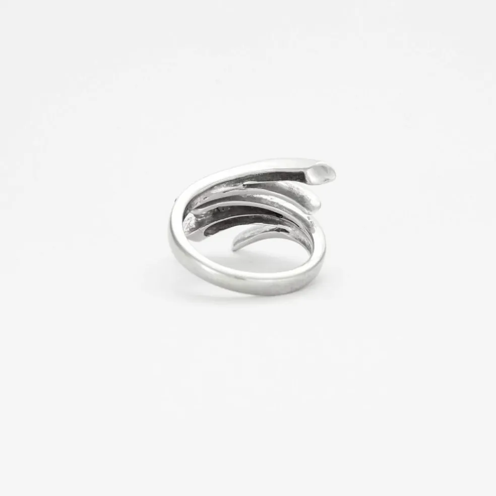 Bague Or Gris et Diamants
