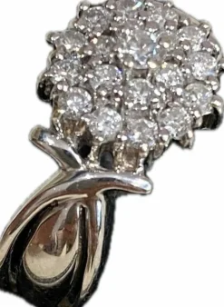 Bague or gris et diamants
