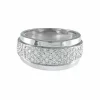BAGUE OR GRIS PAVAGE DIAMANTS