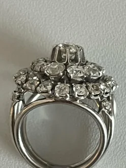 Bague Or Gris Platine Diamants 2,60 ct