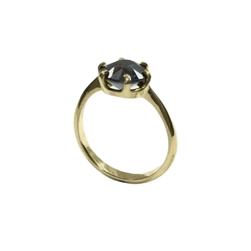 Bague Or Hématite