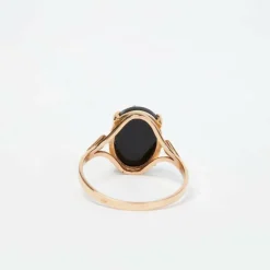 Bague Or jaune - CAMEE Bleu