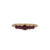 Bague or jaune 18 carats sertie de rubis