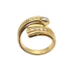Bague or jaune 18 carats sertie de diamants de 0.54 carat