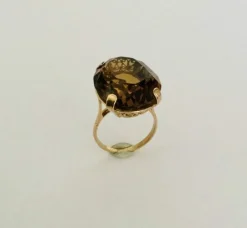 Bague Or jaune & citrine