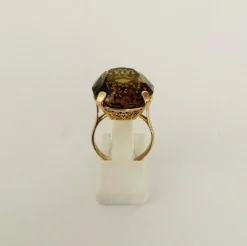 Bague Or jaune & citrine