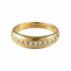 BAGUE OR JAUNE & DIAMANTS
