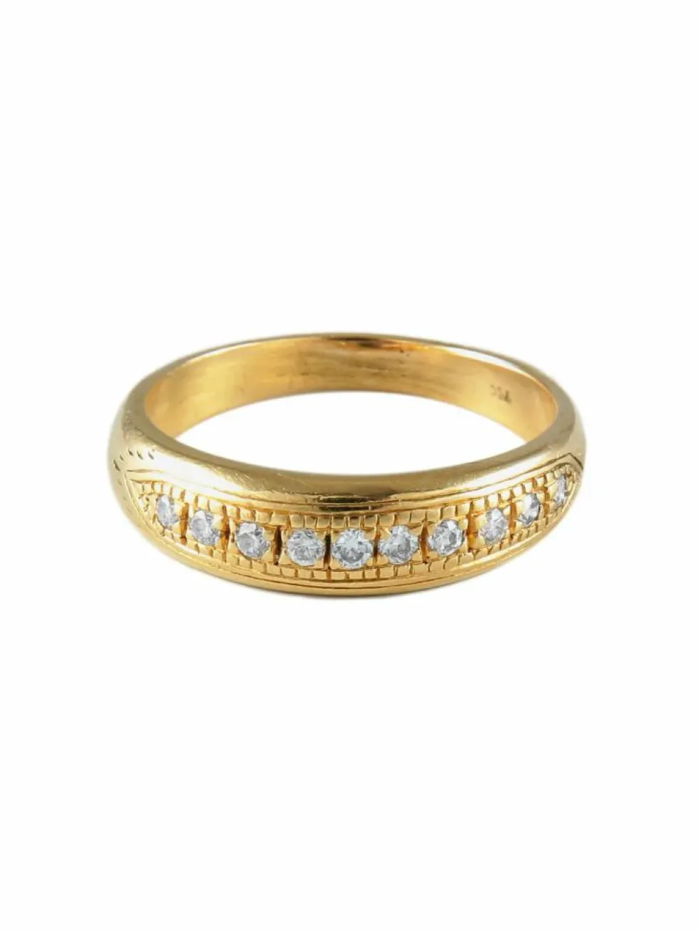 BAGUE OR JAUNE & DIAMANTS