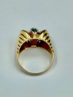 Bague or jaune 3 diamants