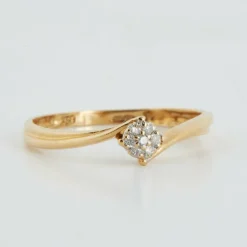 Bague Or Jaune - Diamants