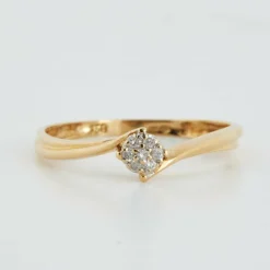 Bague Or Jaune - Diamants