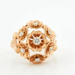Bague Or Jaune 7 Diamants